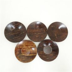 画像2: 桜皮細工茶托5客（箱付） (2)