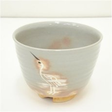 画像2: 京焼　河合瑞豊造　御本立鶴茶碗（共箱） (2)