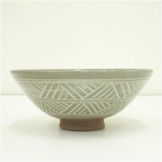 画像3: 阿漕窯造　三島茶碗（共箱） (3)