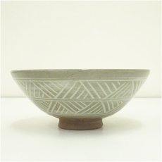 画像4: 阿漕窯造　三島茶碗（共箱） (4)