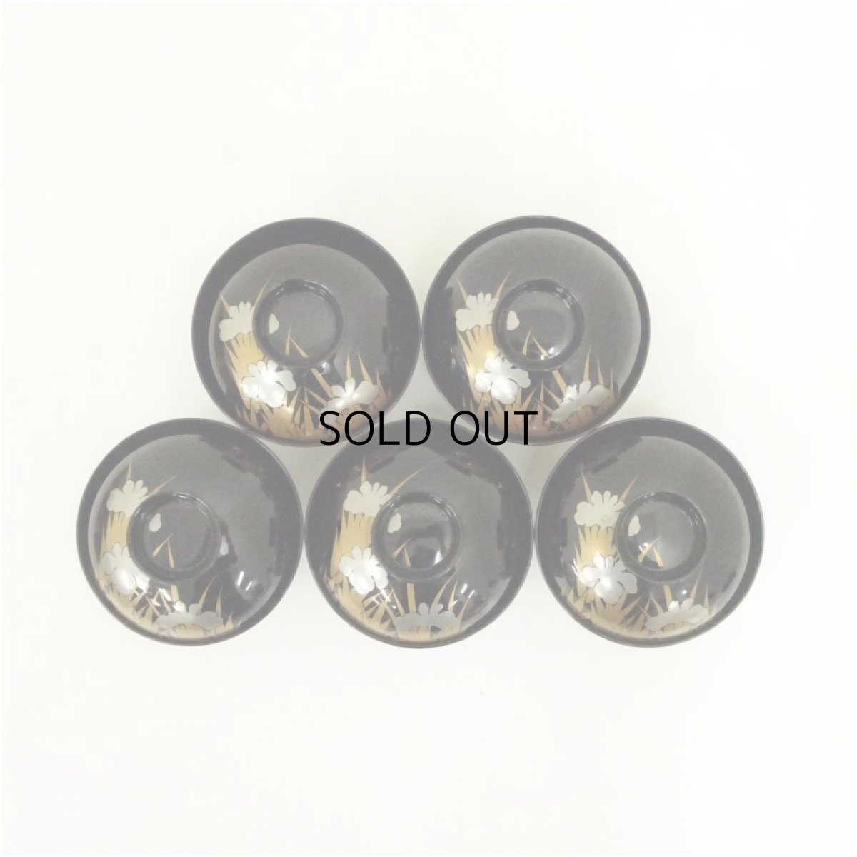 画像3: 菖蒲蒔絵吸物椀5客（共箱） (3)