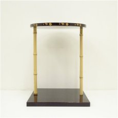 画像3: 塗師　川瀬表完造　木地溜塗三友棚（共箱） (3)