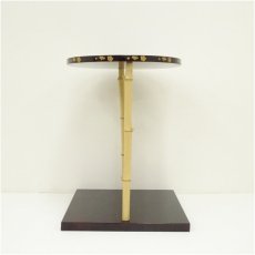 画像4: 塗師　川瀬表完造　木地溜塗三友棚（共箱） (4)