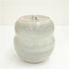 画像2: 熊野焼　皿谷緋佐子造　瓢形水指（共箱） (2)