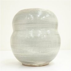 画像4: 熊野焼　皿谷緋佐子造　瓢形水指（共箱） (4)