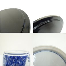 画像7: 京焼　清閑寺窯　杉田祥平造　祥瑞丸紋人物窓枠山水画水指（共箱） (7)