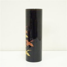 画像4: 輪島塗　鶴蒔絵花入（箱付） (4)