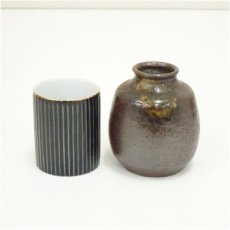 画像2: 桑島造　茶箱セット（共箱） (2)