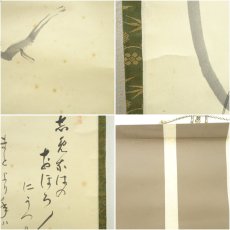 画像8: 大徳寺　小田雪窓（宗甫）筆　短歌　月に梅画賛　肉筆紙本掛軸（保護箱） (8)
