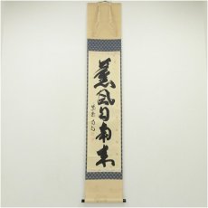 画像1: 大徳寺　細合喝堂筆　「薫風自南来」一行書　肉筆紙本掛軸（共箱） (1)