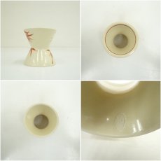 画像6: 京焼　西村徳泉造　赤絵竹蓋置（共箱） (6)