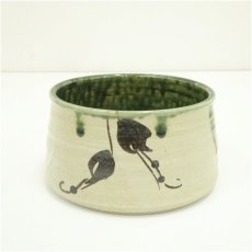 画像2: 織部焼　瀧川恵美子造　オリベぶどう文建水（共箱） (2)