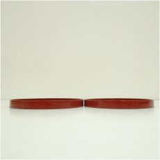 画像2: 朱漆塗通盆　大小セット（箱付） (2)