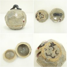 画像6: 美濃乾山窯　水野秋草庵造　以古乾山秋草写香合（銘：千代栄）（前大徳　藤田寛道書付）（共箱） (6)