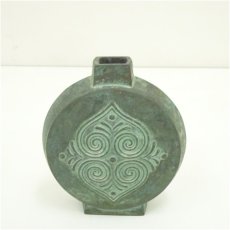 画像2: 正晴造　青銅花瓶（共箱） (2)