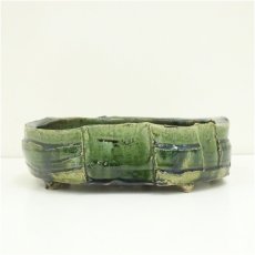 画像3: 秀山窯造　織部鉢（共箱） (3)