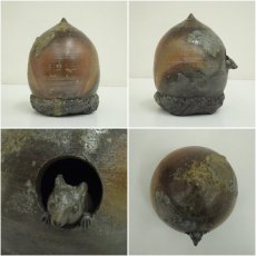 画像6: 木村玉舟造　鼠伏香炉（共箱） (6)