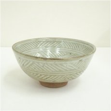 画像2: 信楽焼　竜山造　三島茶碗（共箱） (2)