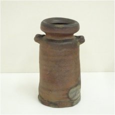 画像2: 備前焼　柴岡紘一造　花入（共箱） (2)