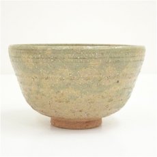 画像4: 京焼　橋本紫雲造　荒土春の野文茶碗（共箱） (4)