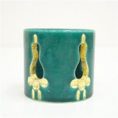 画像3: 琴浦窯　和田桐山造　立鶴透蓋置（共箱） (3)