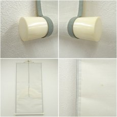 画像7: 一茶庵　佃一輝（亦石）筆　水流句　扇面　肉筆紙本掛軸（共箱） (7)
