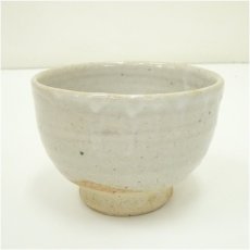 画像2: 鵬窯　青木鵬磨造　粉引茶碗（共箱） (2)