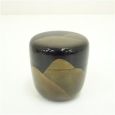 画像2: 加藤一衛造　漆塗　遠山蒔絵棗（共箱） (2)