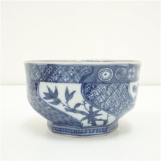 画像3: 京焼　玉堂窯造　祥瑞腰捻茶碗（共箱） (3)