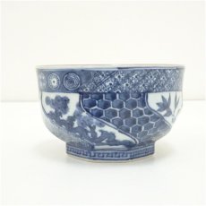 画像4: 京焼　玉堂窯造　祥瑞腰捻茶碗（共箱） (4)