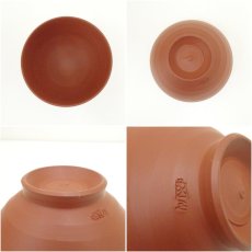 画像6: 佐渡無明異焼　渡辺陶三造　朱泥茶碗（共箱） (6)