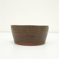 画像3: 作家物　備前焼　建水（保護箱） (3)