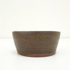 画像4: 作家物　備前焼　建水（保護箱） (4)