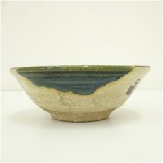 画像3: 竹水造　織部平茶碗 (3)