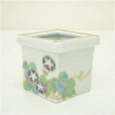 画像2: 京焼　高野昭阿弥造　色絵井桁蓋置（共箱） (2)
