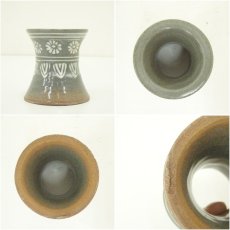 画像6: 韓栄窯　韓萬亀　三島文蓋置（共箱） (6)