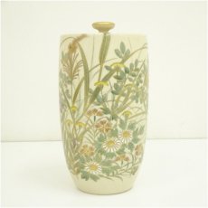 画像3: 京焼　清閑寺窯　杉田祥平造　色絵仁清秋草画細水指（共箱） (3)