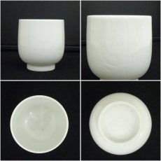 画像6: 高麗庵　中村清六造　白磁笹紋湯呑（共箱） (6)