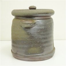 画像4: 備前焼　伊勢崎競造　耳付水指（共箱） (4)