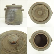 画像6: 備前焼　伊勢崎競造　耳付水指（共箱） (6)