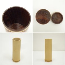 画像8: 葉文煙草入・桑莨盆（箱付） (8)