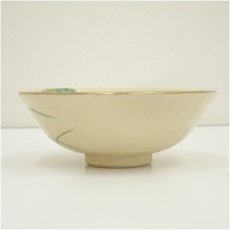 画像4: 京焼　井上春峰造　色絵朝顔平茶碗（共箱） (4)