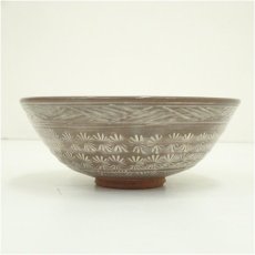 画像3: 音羽山窯造　刷毛目茶碗（保護箱） (3)