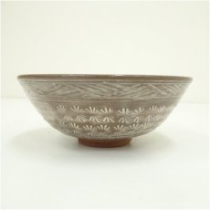 画像4: 音羽山窯造　刷毛目茶碗（保護箱） (4)