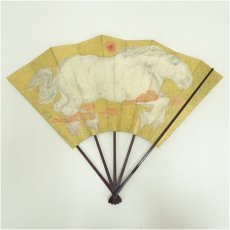 画像1: 辰雄　印刷飾扇子（箱付） (1)