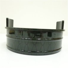 画像2: 初瀬川柳庵造　青網目大向（桶形菓子器）（共箱） (2)