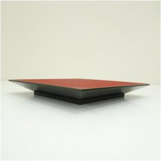 画像3: 川端近左造　漆塗和歌蒔絵四方盆（共箱） (3)