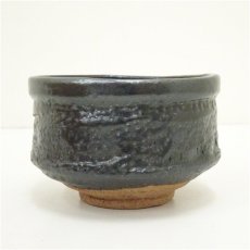 画像3: 赤津焼　梅村晴峰造　黒釉茶碗（共箱） (3)