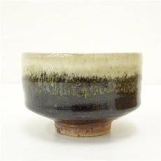 画像3: 益子焼　村田元造　白黒釉茶碗（共箱） (3)
