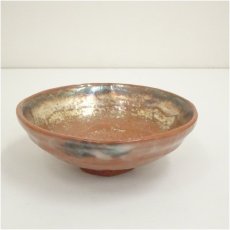 画像2: 西山窯造　赤楽嶋台茶碗（共箱） (2)